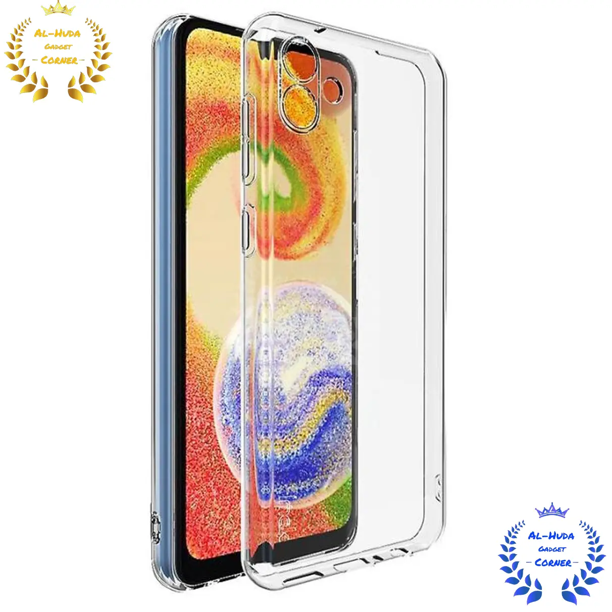 Picture of Shockproof & Transparent Crystal Clear Back Cover Case / Matte Protective Lens Flexible Back Cover for Samsung Galaxy A04 4G / Samsung Galaxy M13 5G | Slim Silicone Cover with Soft Lining Shockproof Full Body Bumper Case