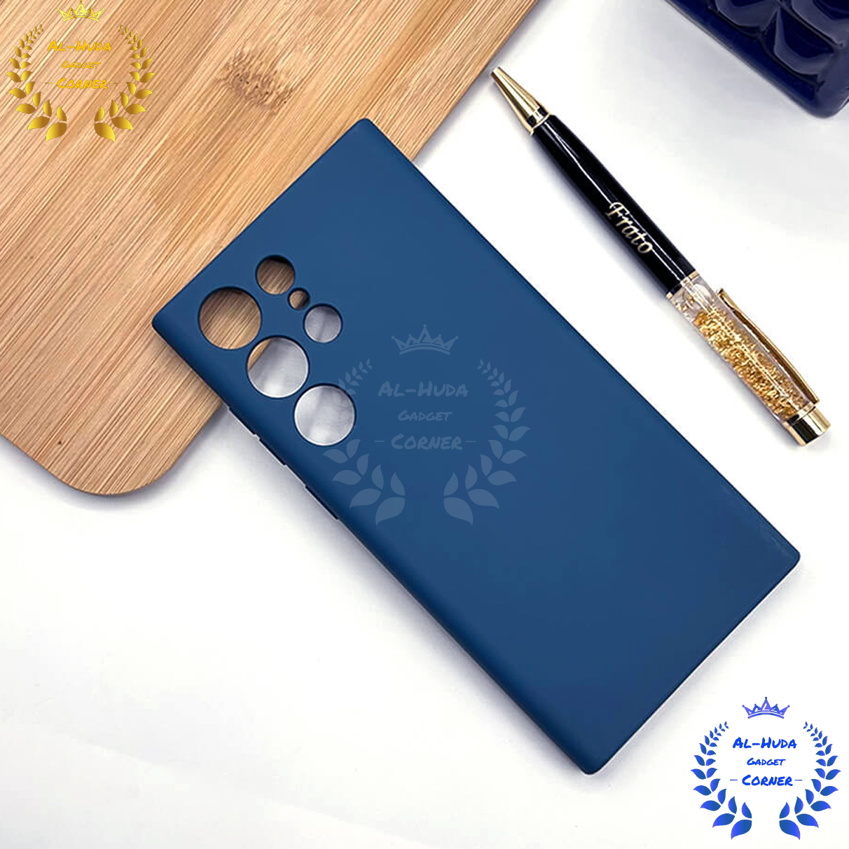 Picture of Shockproof & Transparent Crystal Clear Back Cover Case / Matte Protective Lens Flexible Back Cover for Samsung Galaxy S22 Ultra 5G | Slim Silicone Cover with Soft Lining Shockproof Full Body Bumper Case