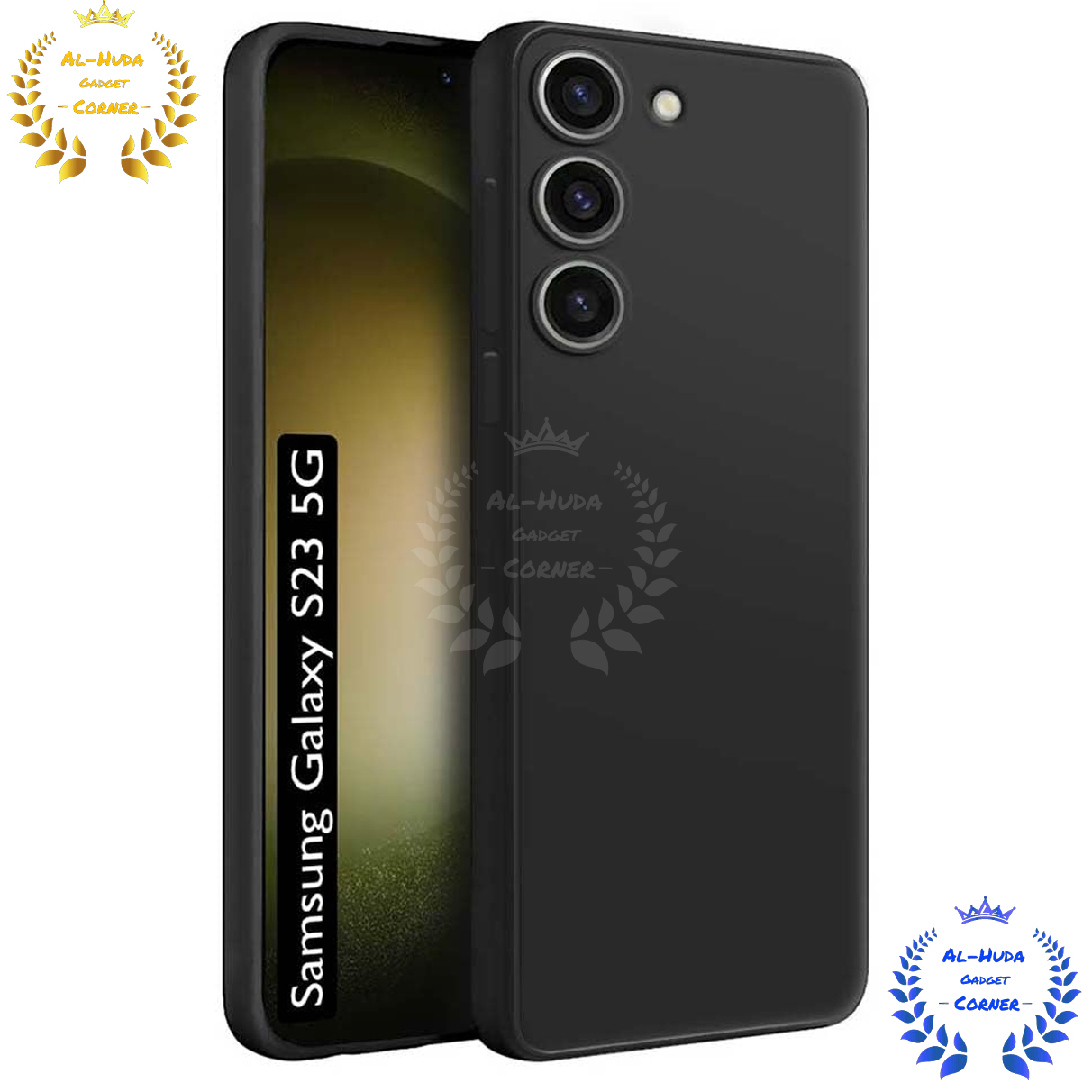 Picture of Shockproof & Transparent Crystal Clear Back Cover Case / Matte Protective Lens Flexible Back Cover for Samsung Galaxy S23 5G | Slim Silicone Cover with Soft Lining Shockproof Full Body Bumper Case