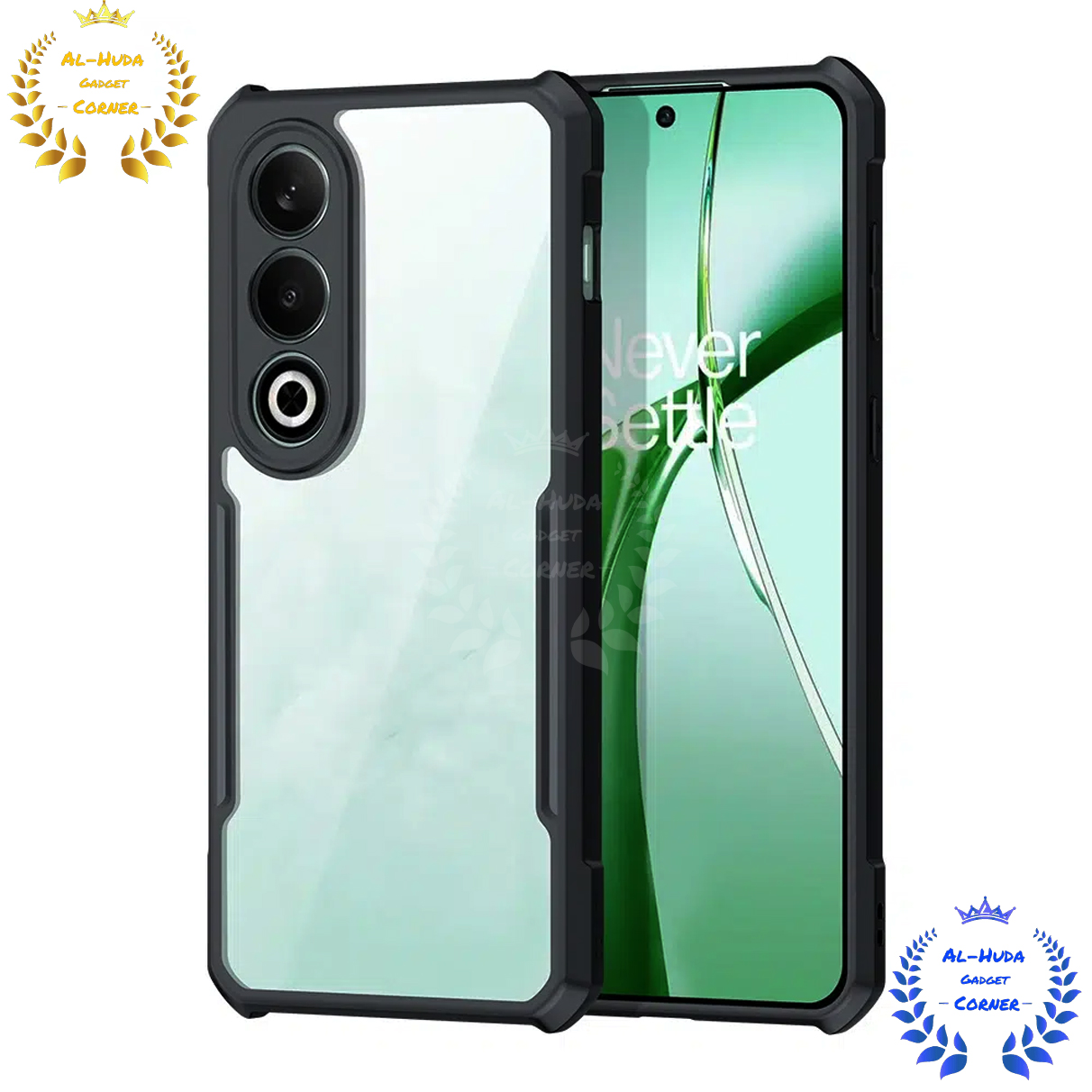 Picture of Shockproof & Transparent Crystal Clear Back Cover Case / Matte Protective Lens Flexible Back Cover for Oneplus Nord CE4 5g / Oneplus Nord CE 4 5g / 1+ Nord CE4 5g | Slim Silicone Cover with Soft Lining Shockproof Full Body Bumper Case