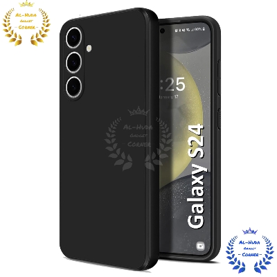 Picture of Shockproof & Transparent Crystal Clear Back Cover Case / Matte Protective Lens Flexible Back Cover for Samsung Galaxy S24 5G | Slim Silicone Cover with Soft Lining Shockproof Full Body Bumper Case