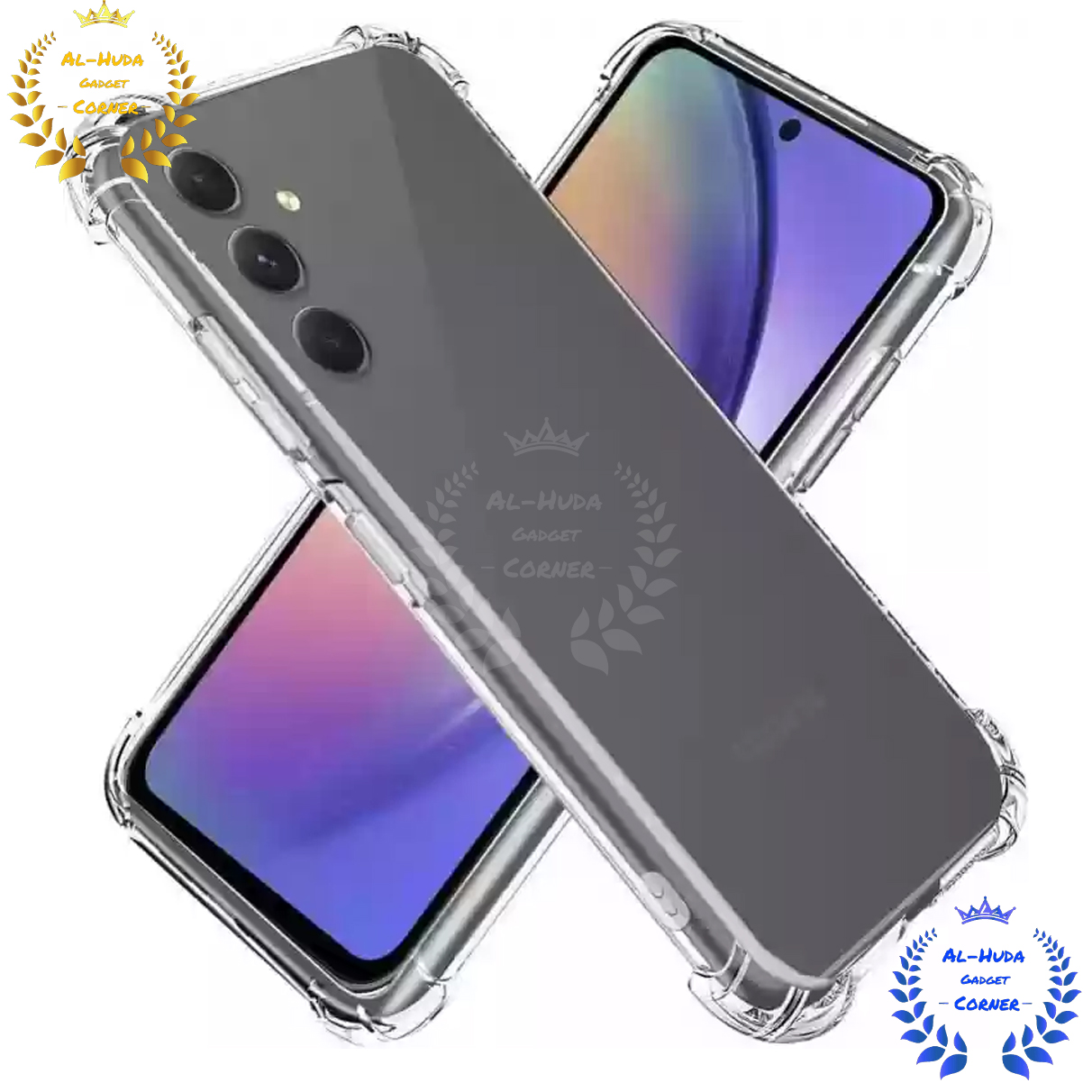 Picture of Shockproof & Transparent Crystal Clear Back Cover Case / Matte Protective Lens Flexible Back Cover for Samsung Galaxy S24 5G | Slim Silicone Cover with Soft Lining Shockproof Full Body Bumper Case