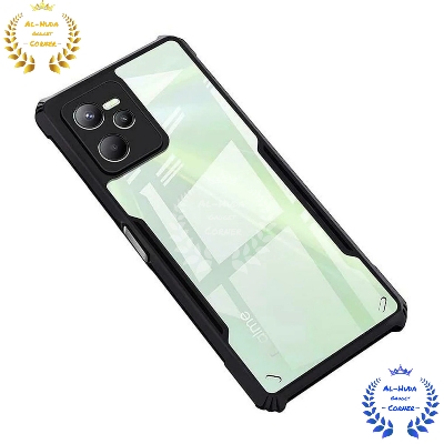 Picture of Shockproof & Transparent Crystal Clear Back Cover Case / Matte Protective Lens Flexible Back Cover for Realme Narzo 50A Prime / Realme C35 4G | Slim Silicone Cover with Soft Lining Shockproof Full Body Bumper Case