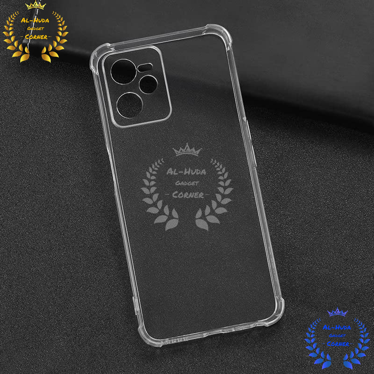 Picture of Shockproof & Transparent Crystal Clear Back Cover Case / Matte Protective Lens Flexible Back Cover for Realme Narzo 50A Prime / Realme C35 4G | Slim Silicone Cover with Soft Lining Shockproof Full Body Bumper Case