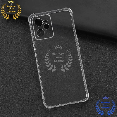 Picture of Shockproof & Transparent Crystal Clear Back Cover Case / Matte Protective Lens Flexible Back Cover for Realme Narzo 50A Prime / Realme C35 4G | Slim Silicone Cover with Soft Lining Shockproof Full Body Bumper Case