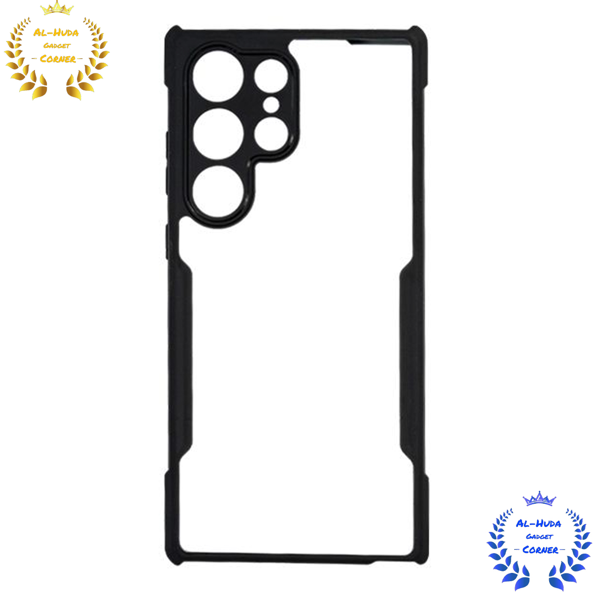 Picture of Shockproof & Transparent Crystal Clear Back Cover Case / Matte Protective Lens Flexible Back Cover for Samsung Galaxy S23 Ultra 5G | Slim Silicone Cover with Soft Lining Shockproof Full Body Bumper Case