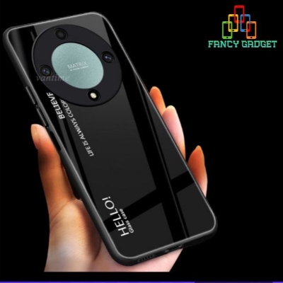 Picture of For Honor X9a 5G Case Gradient Phone Back Hard Glass Cover