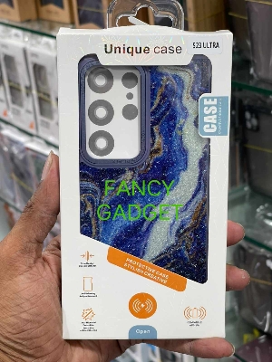 Picture of For Samsung Galaxy S23 Ultra Luxury Plating Paint Leather Plaid Case