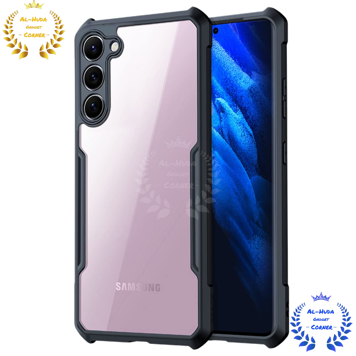 Picture of Shockproof & Transparent Crystal Clear Back Cover Case / Matte Protective Lens Flexible Back Cover for Samsung Galaxy S23 Plus 5G | Slim Silicone Cover with Soft Lining Shockproof Full Body Bumper Case
