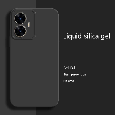 Picture of Realme c55 কেসিং এর জন্য নতুন তরল সিলিকন অ্যাঞ্জেল আইস ফোন কেস সম্পূর্ণ অ্যান্টি-ফল শকপ্রুফ ব্যাক কভার