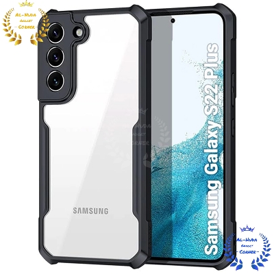 Picture of Shockproof & Transparent Crystal Clear Back Cover Case / Matte Protective Lens Flexible Back Cover for Samsung Galaxy S22 Plus 5G | Slim Silicone Cover with Soft Lining Shockproof Full Body Bumper Case
