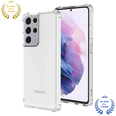 Picture of Shockproof & Transparent Crystal Clear Back Cover Case / Matte Protective Lens Flexible Back Cover for Samsung Galaxy S21 Ultra 5G | Slim Silicone Cover with Soft Lining Shockproof Full Body Bumper Case