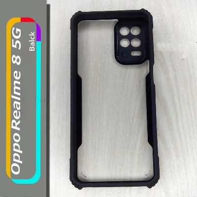 Picture of For Oppo Realme 8 5G - Transparent Silica Gel Matte ShockProof Slim Thin Back Cover Phone Case