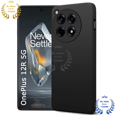 Picture of Shockproof & Transparent Crystal Clear Back Cover Case / Matte Protective Lens Flexible Back Cover for OnePlus 12R 5G / 1+ 12R 5G / OnePlus Ace 3 5G / 1+ Ace 3 5G | Slim Silicone Cover with Soft Lining Shockproof Full Body Bumper Case