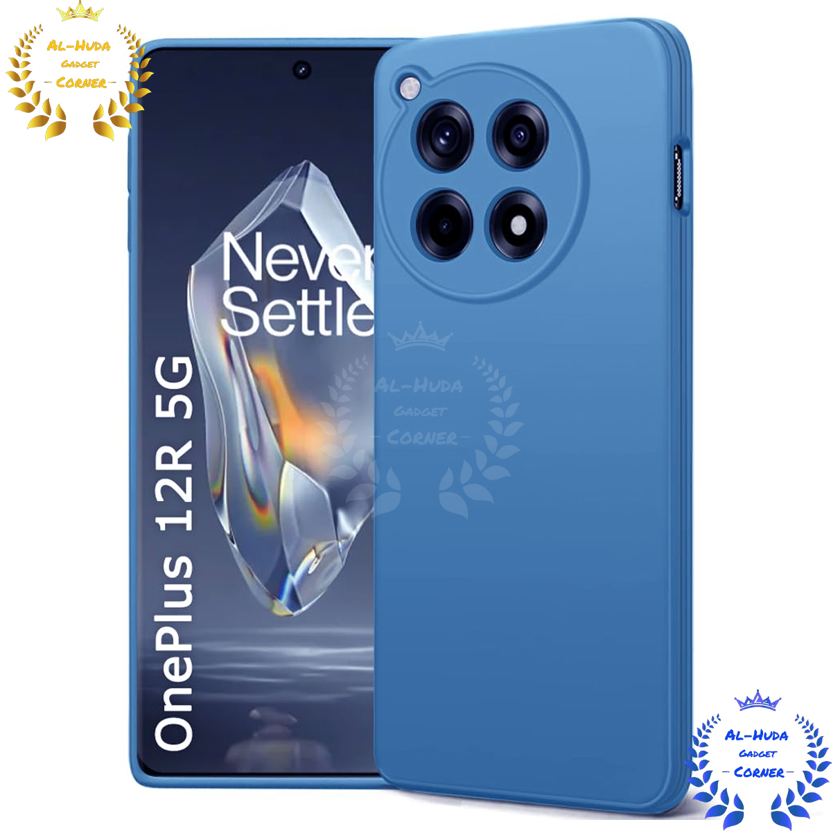 Picture of Shockproof & Transparent Crystal Clear Back Cover Case / Matte Protective Lens Flexible Back Cover for OnePlus 12R 5G / 1+ 12R 5G / OnePlus Ace 3 5G / 1+ Ace 3 5G | Slim Silicone Cover with Soft Lining Shockproof Full Body Bumper Case