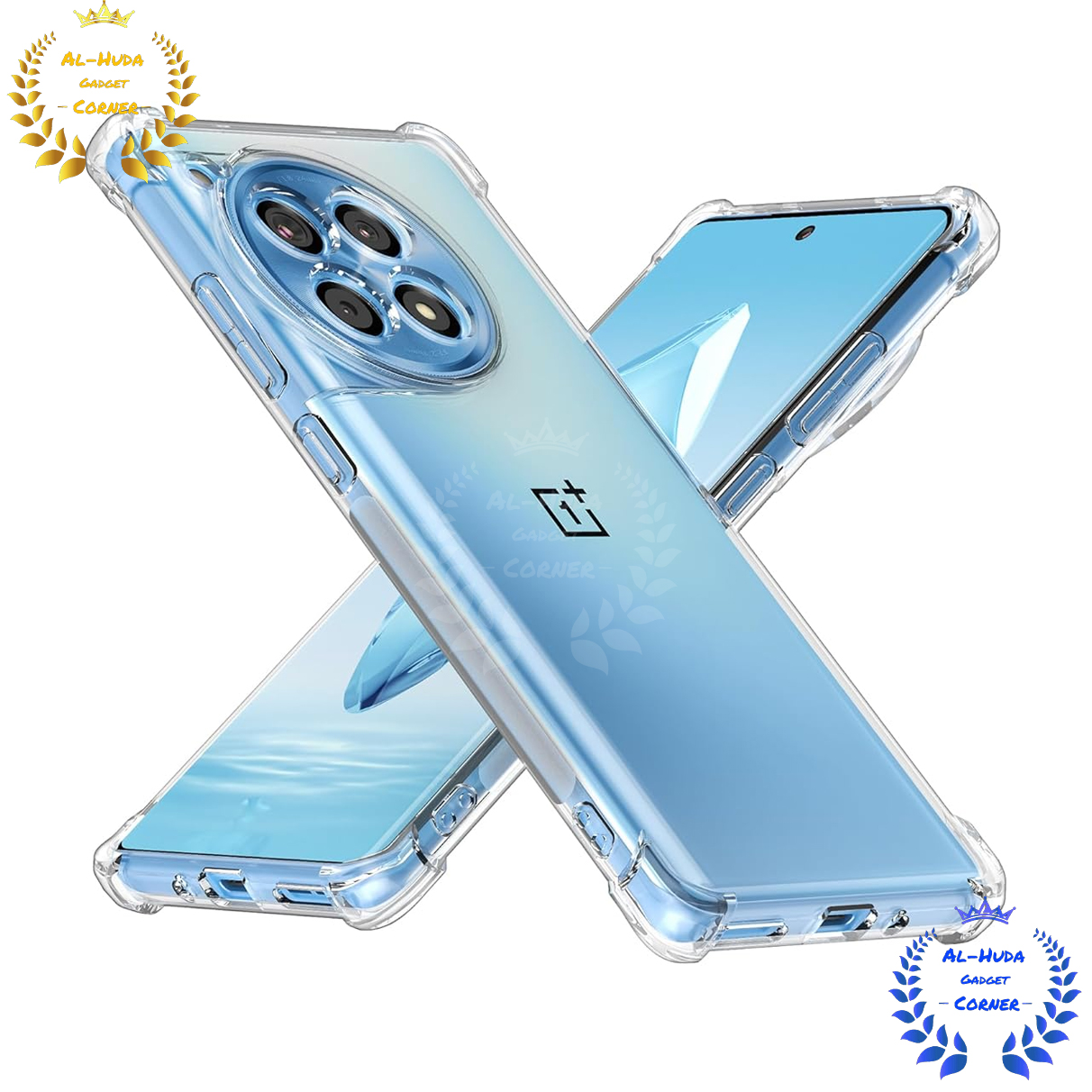Picture of Shockproof & Transparent Crystal Clear Back Cover Case / Matte Protective Lens Flexible Back Cover for OnePlus 12R 5G / 1+ 12R 5G / OnePlus Ace 3 5G / 1+ Ace 3 5G | Slim Silicone Cover with Soft Lining Shockproof Full Body Bumper Case