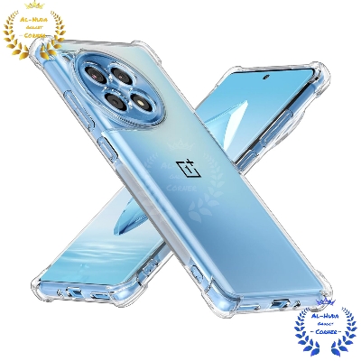 Picture of Shockproof & Transparent Crystal Clear Back Cover Case / Matte Protective Lens Flexible Back Cover for OnePlus 12R 5G / 1+ 12R 5G / OnePlus Ace 3 5G / 1+ Ace 3 5G | Slim Silicone Cover with Soft Lining Shockproof Full Body Bumper Case