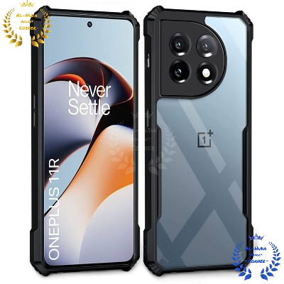 Picture of Shockproof & Transparent Crystal Clear Back Cover Case / Matte Protective Lens Flexible Back Cover for OnePlus 11R 5G / 1+ 11R 5G / OnePlus Ace 2 5G / 1+ Ace 2 5g | Slim Silicone Cover with Soft Lining Shockproof Full Body Bumper Case