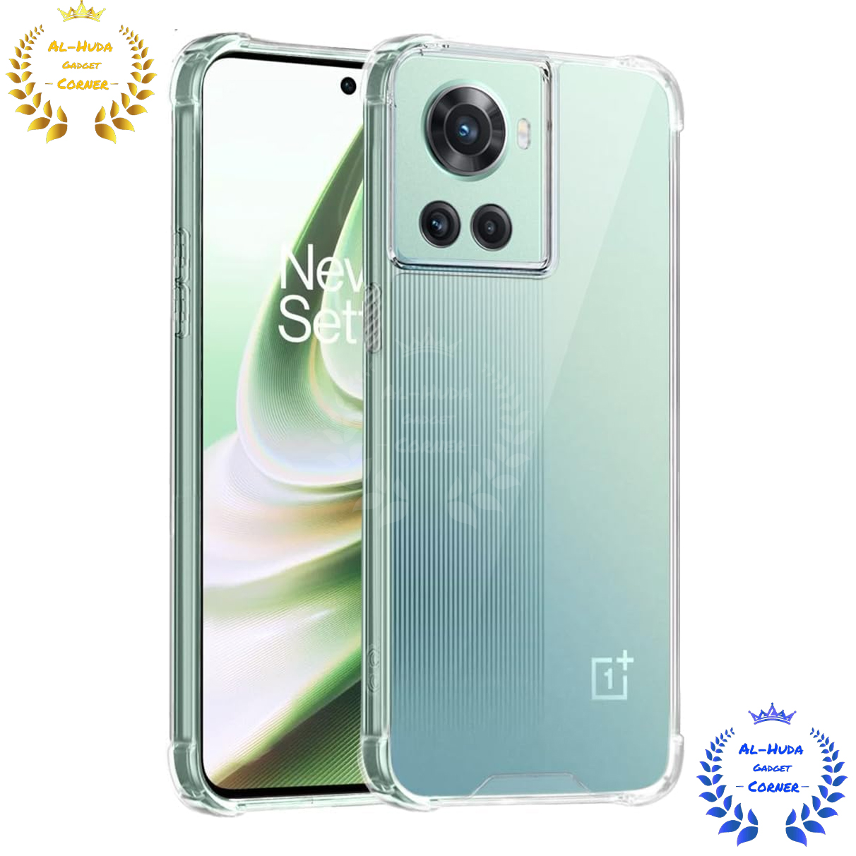 Picture of Shockproof & Transparent Crystal Clear Back Cover Case / Matte Protective Lens Flexible Back Cover for OnePlus 10R 5G / 1+ 10R 5G / OnePlus ACE 5G / 1+ ACE 5G  | Slim Silicone Cover with Soft Lining Shockproof Full Body Bumper Case