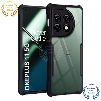 Picture of Shockproof & Transparent Crystal Clear Back Cover Case / Matte Protective Lens Flexible Back Cover for OnePlus 11 5G / 1+ 11 5G | Slim Silicone Cover with Soft Lining Shockproof Full Body Bumper Case