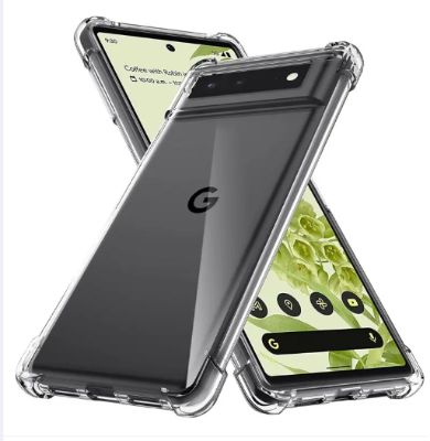 Picture of For Google Pixel 6 TPU Back Cover Shockproof Silicone Bumper - Transparent