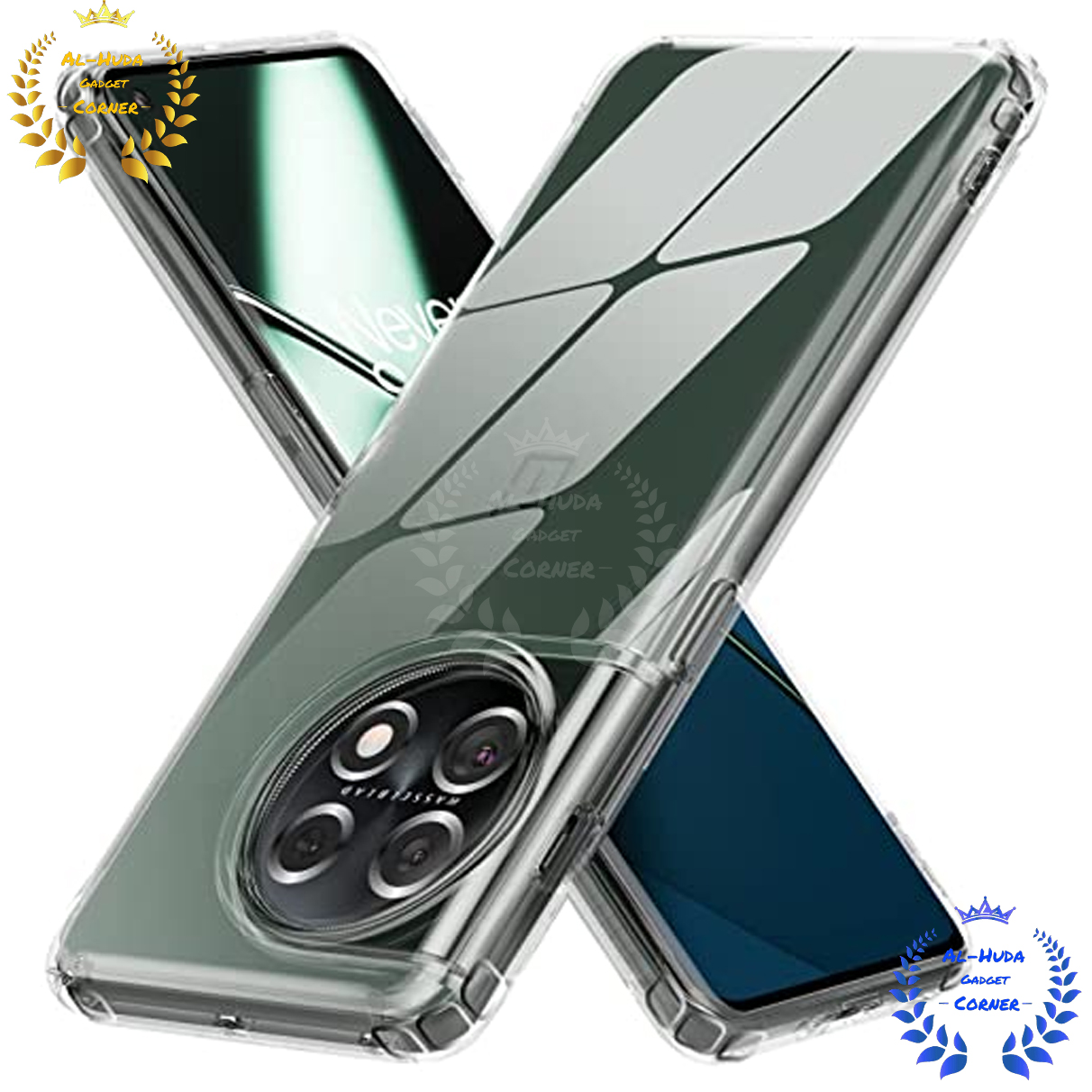 Picture of Shockproof & Transparent Crystal Clear Back Cover Case / Matte Protective Lens Flexible Back Cover for OnePlus 11 5G / 1+ 11 5G | Slim Silicone Cover with Soft Lining Shockproof Full Body Bumper Case