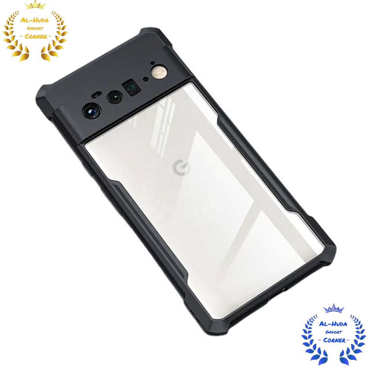 Picture of Shockproof & Transparent Crystal Clear Back Cover Case / Matte Protective Lens Flexible Back Cover for Google Pixel 6 Pro | Slim Silicone Cover with Soft Lining Shockproof Full Body Bumper Case
