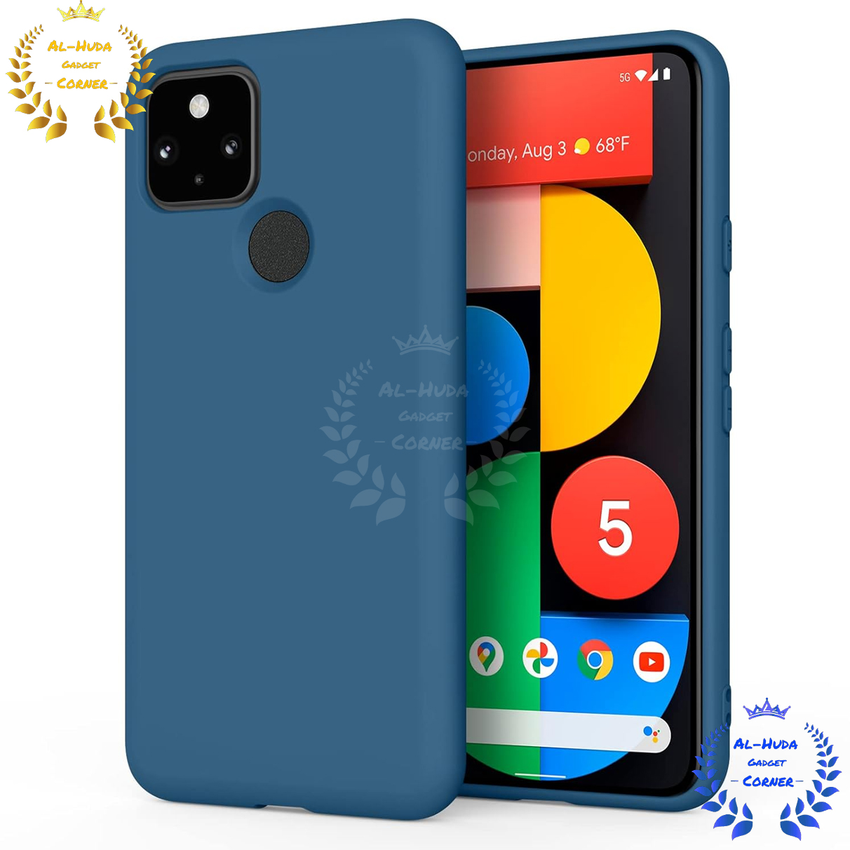 Picture of Shockproof & Transparent Crystal Clear Back Cover Case / Matte Protective Lens Flexible Back Cover for Google Pixel 5 | Slim Silicone Cover with Soft Lining Shockproof Full Body Bumper Case