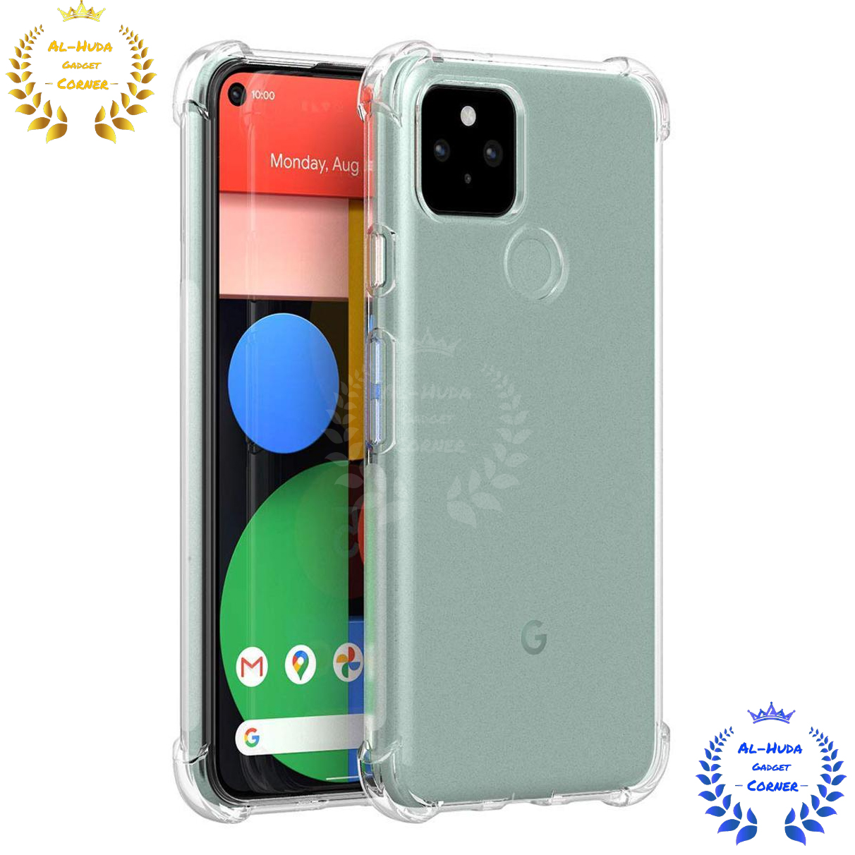 Picture of Shockproof & Transparent Crystal Clear Back Cover Case / Matte Protective Lens Flexible Back Cover for Google Pixel 5 | Slim Silicone Cover with Soft Lining Shockproof Full Body Bumper Case