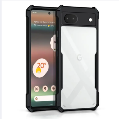 Picture of For Google Pixel 6a Mobile Cover Edge-Reinforced Shockproof Cushion Back Clear Hybrid Transparent Hard Cover Casing