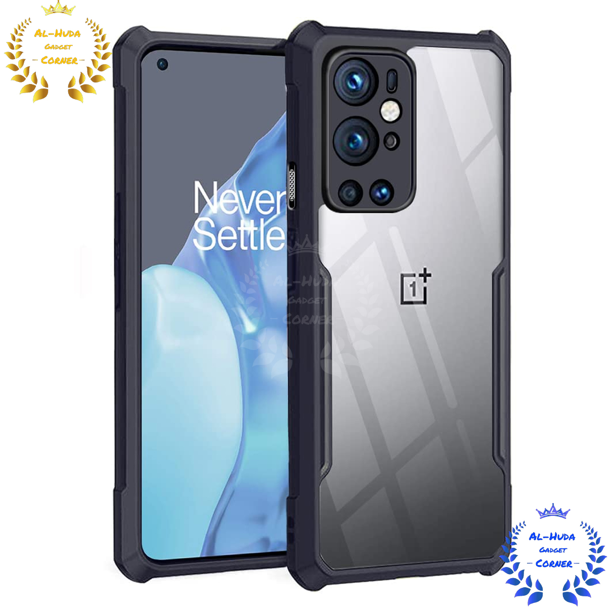 Picture of Shockproof & Transparent Crystal Clear Back Cover Case / Matte Protective Lens Flexible Back Cover for OnePlus 9 Pro 5G / 1+ 9 Pro 5G | Slim Silicone Cover with Soft Lining Shockproof Full Body Bumper Case