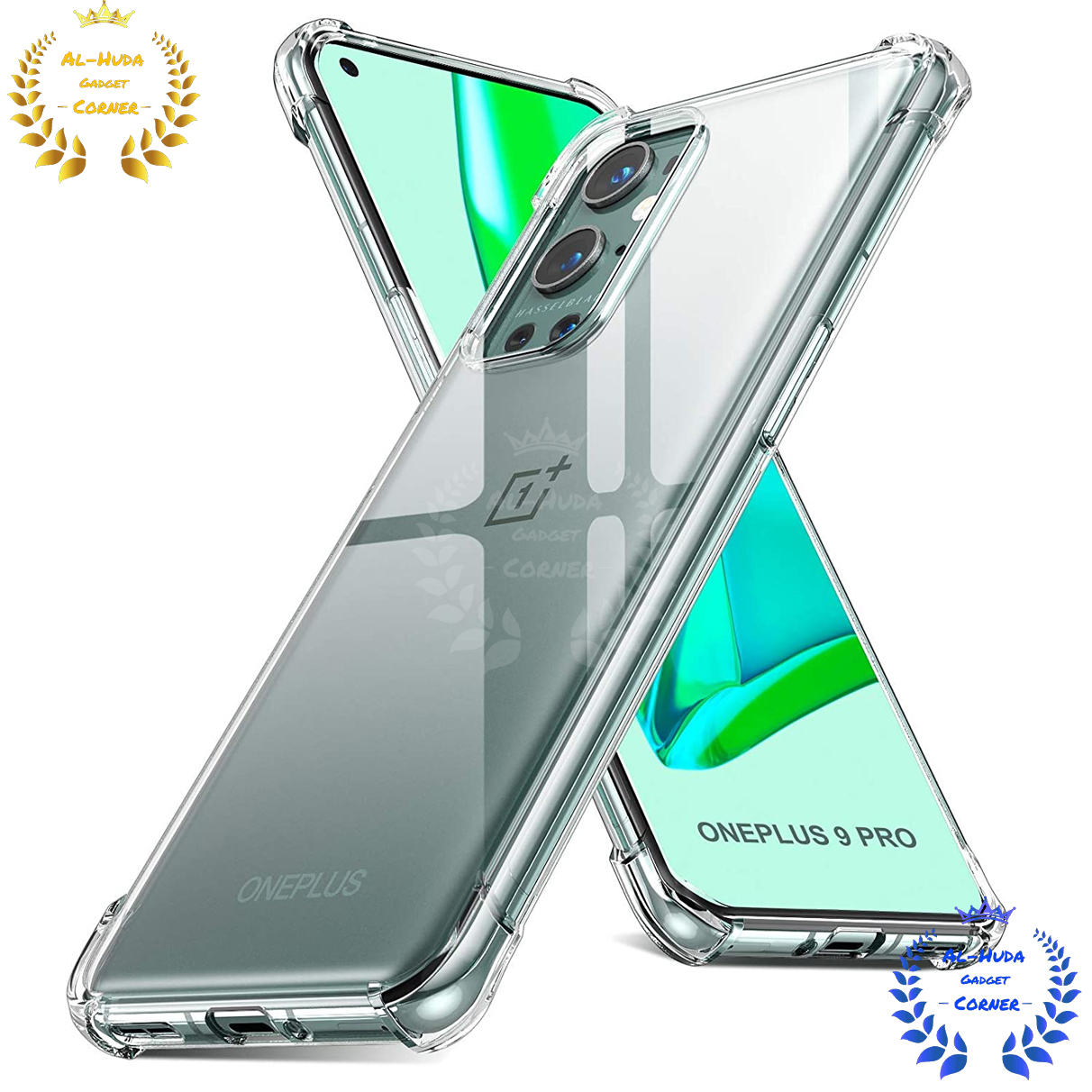 Picture of Shockproof & Transparent Crystal Clear Back Cover Case / Matte Protective Lens Flexible Back Cover for OnePlus 9 Pro 5G / 1+ 9 Pro 5G | Slim Silicone Cover with Soft Lining Shockproof Full Body Bumper Case