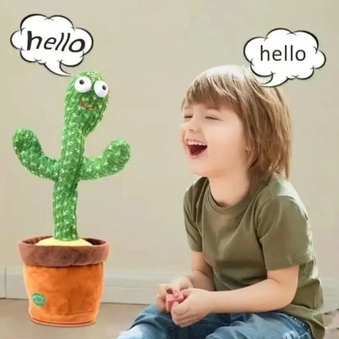 Picture of The New Dancing Cactus Singing Cactus Toy Childhood Toys Electronic Swing Cactus Doll Children Optimal Birthday Gift