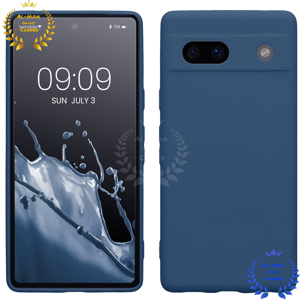 Picture of Shockproof & Transparent Crystal Clear Back Cover Case / Matte Protective Lens Flexible Back Cover for Google Pixel 7a 5G | Slim Silicone Cover with Soft Lining Shockproof Full Body Bumper Case