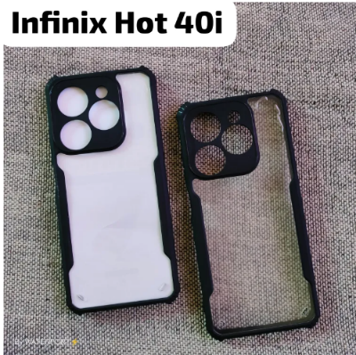 Picture of For Infinix Hot 40i Back Cover Shockproof Xundd Fusion Back Cover Transparent With Camera Bump Protection  Infinix Hot 40i Mobile Phone Back Case
