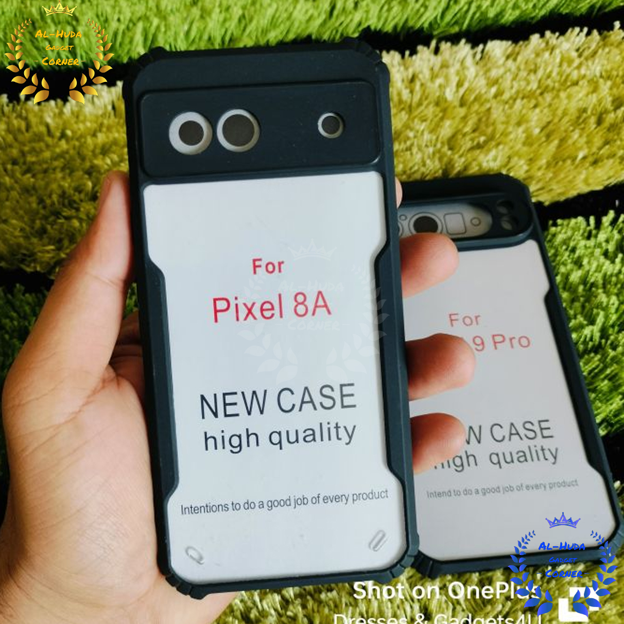 Picture of Shockproof & Transparent Crystal Clear Back Cover Case / Matte Protective Lens Flexible Back Cover for Google Pixel 8A 5G | Slim Silicone Cover with Soft Lining Shockproof Full Body Bumper Case