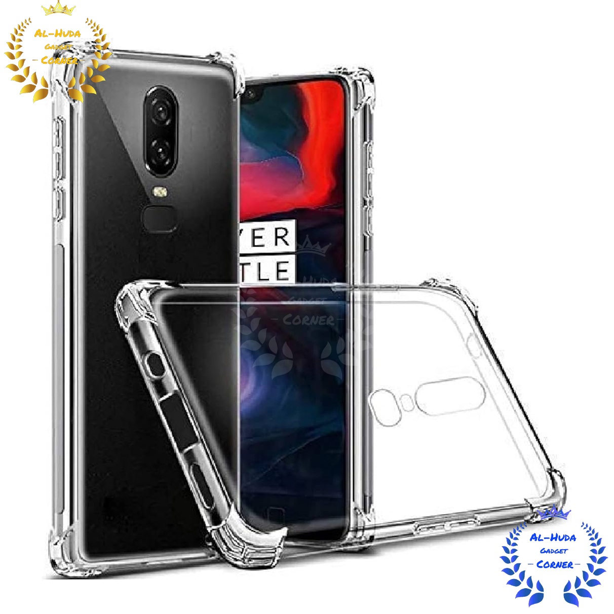 Picture of Shockproof & Transparent Crystal Clear Back Cover Case / Matte Protective Lens Flexible Back Cover for Oneplus 6 / 1+ 6 | Slim Silicone Cover with Soft Lining Shockproof Full Body Bumper Case