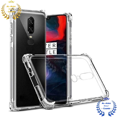 Picture of Shockproof & Transparent Crystal Clear Back Cover Case / Matte Protective Lens Flexible Back Cover for Oneplus 6 / 1+ 6 | Slim Silicone Cover with Soft Lining Shockproof Full Body Bumper Case