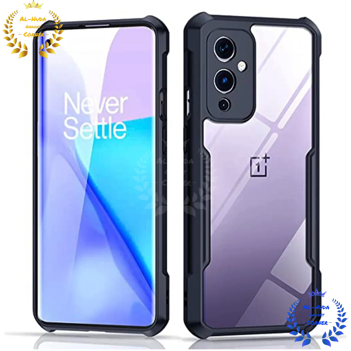 Picture of Shockproof & Transparent Crystal Clear Back Cover Case / Matte Protective Lens Flexible Back Cover for OnePlus 9 5G / 1+ 9 5G | Slim Silicone Cover with Soft Lining Shockproof Full Body Bumper Case
