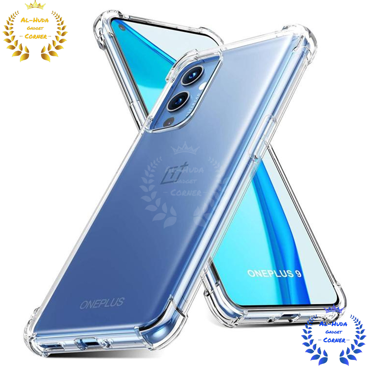 Picture of Shockproof & Transparent Crystal Clear Back Cover Case / Matte Protective Lens Flexible Back Cover for OnePlus 9 5G / 1+ 9 5G | Slim Silicone Cover with Soft Lining Shockproof Full Body Bumper Case