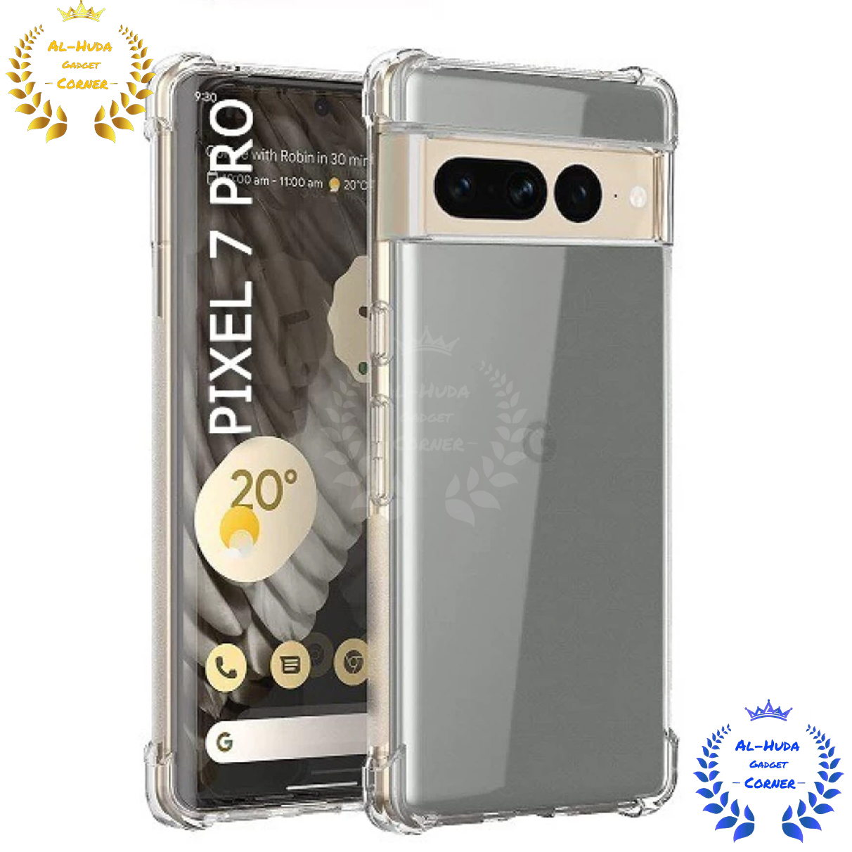 Picture of Shockproof & Transparent Crystal Clear Back Cover Case / Matte Protective Lens Flexible Back Cover for Google Pixel 7 Pro 5G | Slim Silicone Cover with Soft Lining Shockproof Full Body Bumper Case
