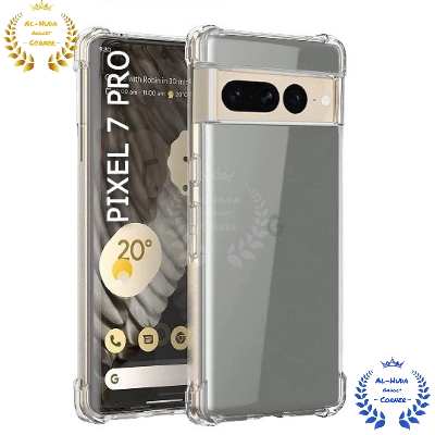Picture of Shockproof & Transparent Crystal Clear Back Cover Case / Matte Protective Lens Flexible Back Cover for Google Pixel 7 Pro 5G | Slim Silicone Cover with Soft Lining Shockproof Full Body Bumper Case