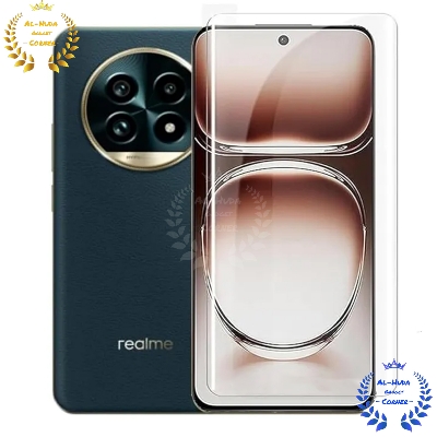 Picture of Premium UV Tempered Glass For Realme 13 Pro / Realme 13 Pro Plus 5G Screen Protector Curved with Liquid Glue and UV Light -Transparent Clear