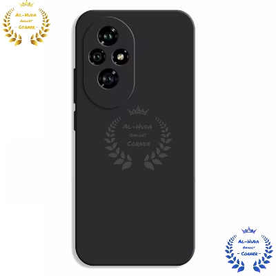 Picture of Shockproof & Transparent Crystal Clear Back Cover Case / Matte Protective Lens Flexible Back Cover for Honor 200 Pro 5G | Slim Silicone Cover with Soft Lining Shockproof Full Body Bumper Case