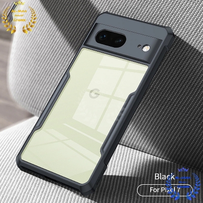 Picture of Shockproof & Transparent Crystal Clear Back Cover Case / Matte Protective Lens Flexible Back Cover for Google Pixel 7 5G | Slim Silicone Cover with Soft Lining Shockproof Full Body Bumper Case