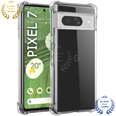 Picture of Shockproof & Transparent Crystal Clear Back Cover Case / Matte Protective Lens Flexible Back Cover for Google Pixel 7 5G | Slim Silicone Cover with Soft Lining Shockproof Full Body Bumper Case