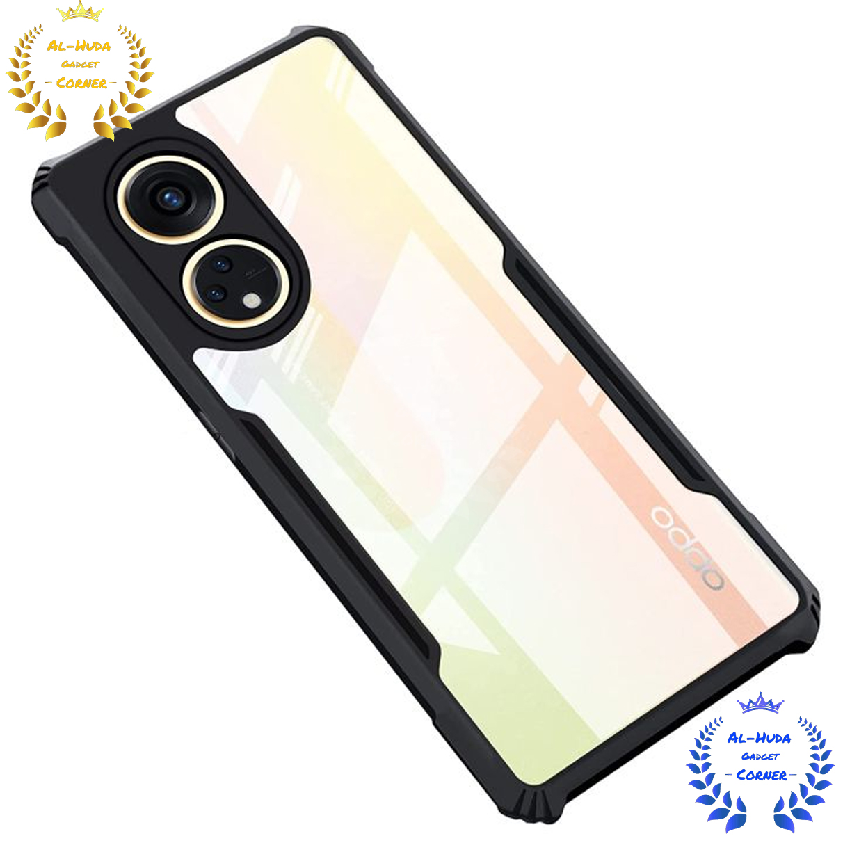 Picture of Shockproof & Transparent Crystal Clear Back Cover Case / Matte Protective Lens Flexible Back Cover for Oppo Reno 8T 4G / Oppo Reno8 T 4g | Slim Silicone Cover with Soft Lining Shockproof Full Body Bumper Case