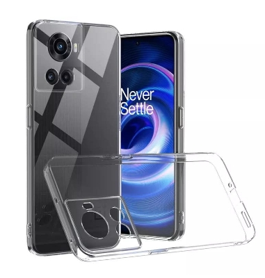 Picture of Oneplus 10R 5G/Ace 5G Premium Silicone Case Crystal Clear Soft Tpu Ultra-Thin Transparent Flexible Protective Mobile Phone Back Cover - Phone Back Cover