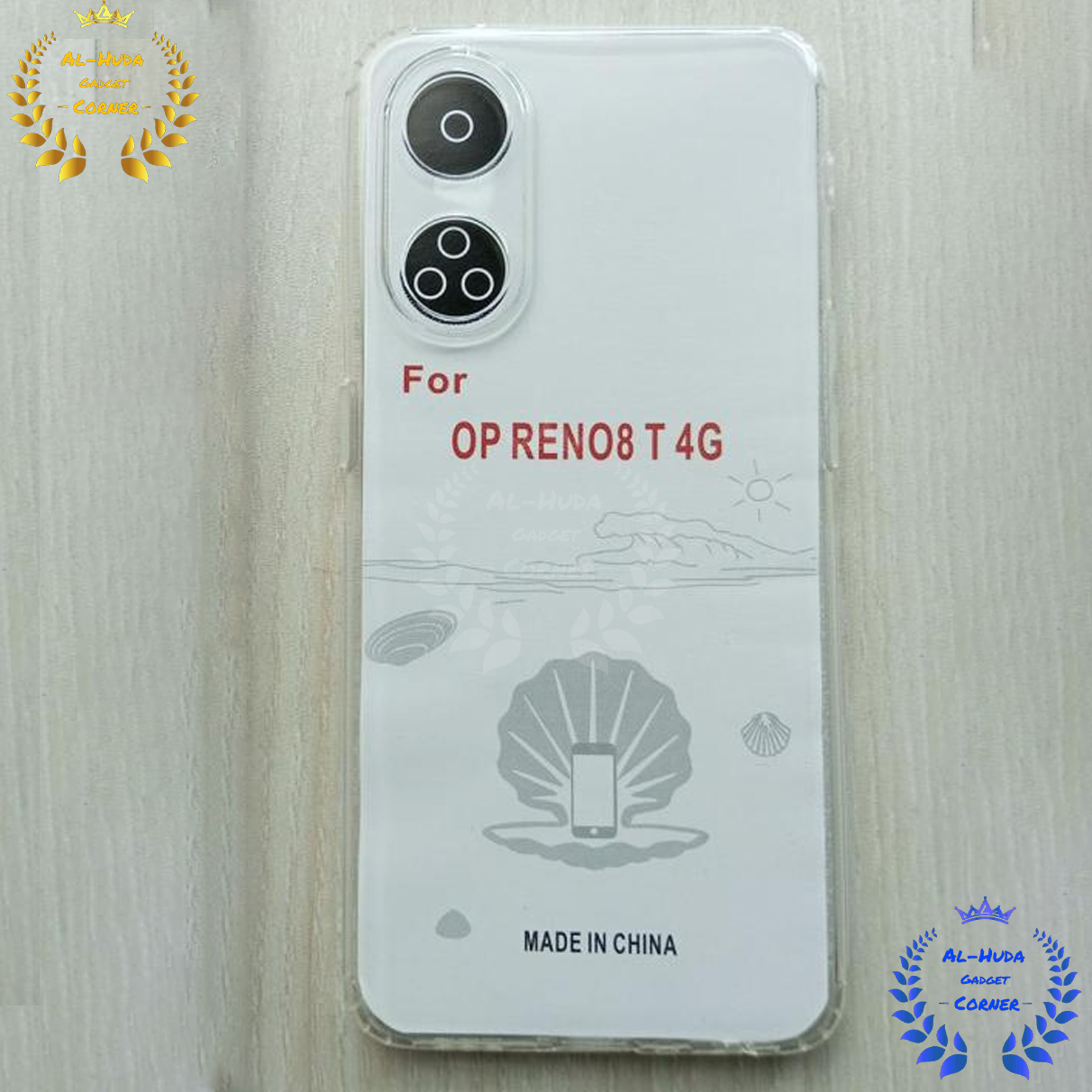 Picture of Shockproof & Transparent Crystal Clear Back Cover Case / Matte Protective Lens Flexible Back Cover for Oppo Reno 8T 4G / Oppo Reno8 T 4g | Slim Silicone Cover with Soft Lining Shockproof Full Body Bumper Case