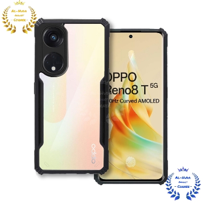 Picture of Shockproof & Transparent Crystal Clear Back Cover Case / Matte Protective Lens Flexible Back Cover for Oppo Reno 8T 5G / Oppo Reno8 T 5g / Oppo A1 Pro 5G | Slim Silicone Cover with Soft Lining Shockproof Full Body Bumper Case